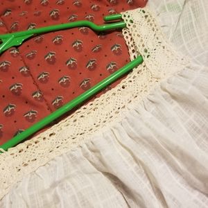 Vintage Linen Lace Peasant Blouse